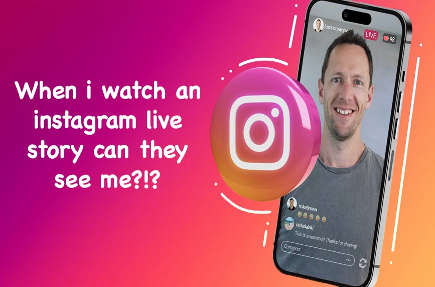When you join a live video on Instagram, can they see you?